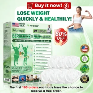 🇺🇸 𝐎𝐟𝐟𝐢𝐜𝐢𝐚𝐥 𝐒𝐭𝐨𝐫𝐞 🧑‍⚕️🩺| 𝐇𝐞𝐚𝐥𝐫𝐢𝐳𝐞® Moringa · Berberine × NAD+ 𝟏𝟎-𝐢𝐧-𝟏 𝐀𝐝𝐯𝐚𝐧𝐜𝐞𝐝 𝐍𝐚𝐧𝐨 𝐌𝐢𝐜𝐫𝐨𝐧𝐞𝐞𝐝𝐥𝐞 𝐏𝐚𝐭𝐜𝐡 — 𝐎𝐧𝐜𝐞 𝐃𝐚𝐢𝐥𝐲, 𝐕𝐢𝐬𝐢𝐛𝐥𝐞 𝐑𝐞𝐬𝐮𝐥𝐭𝐬 𝐢𝐧 𝟕 𝐃𝐚𝐲𝐬