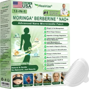 𝑶𝒇𝒇𝒊𝒄𝒊𝒂𝒍 𝑺𝒕𝒐𝒓𝒆 | 👩⚕️ H𝐞a𝐥r𝐢z𝐞® 1𝟐-𝐈N-1 M𝐨r𝐢n𝐠a * B𝐞r𝐛e𝐫i𝐧e * N𝐀D+ 𝐀d𝐯a𝐧c𝐞d N𝐚n𝐨 𝐌i𝐜r𝐨n𝐞e𝐝l𝐞 𝐏a𝐭c𝐡 (𝐎𝐧𝐜𝐞 𝐃𝐚𝐢𝐥𝐲, 𝐯𝐢𝐬𝐢𝐛𝐥𝐞 𝐜𝐡𝐚𝐧𝐠𝐞𝐬 𝐢𝐧 𝟕 𝐝𝐚𝐲𝐬) F𝐨r 𝐎𝐛𝐞𝐬𝐢𝐭𝐲, 𝐋o𝐨s𝐞 𝐒k𝐢n, 𝐃𝐢𝐚𝐛𝐞𝐭𝐞𝐬, 𝐒𝐥𝐞𝐞𝐩 𝐀𝐩𝐧𝐞𝐚, 𝐀𝐧𝐝 𝐉𝐨𝐢𝐧𝐭 𝐈𝐬𝐬𝐮𝐞𝐬🌝