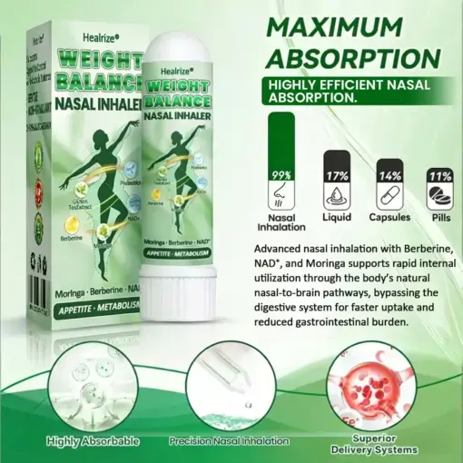 Healrize® 𝙈𝒐𝒓𝒊𝒏𝒈𝗮 · 𝗕𝗲𝗿𝗯𝐞𝐫𝐢𝐧𝙚 × 𝙉𝑨𝑫 Advanced Nasal Metabolic Inhaler