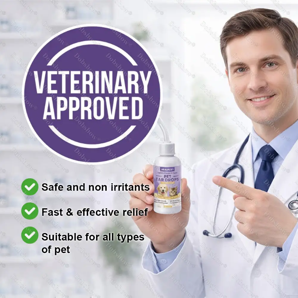 Healrize® Gentle Clean & Calm Pet Ear Drops