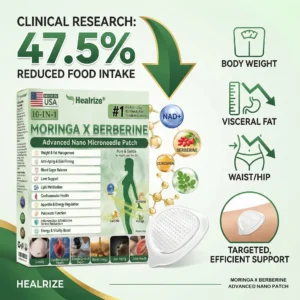 Healrize® MORINGA,BERBERINE & NDA+NMN Advanced Nano Microneedle Patch
