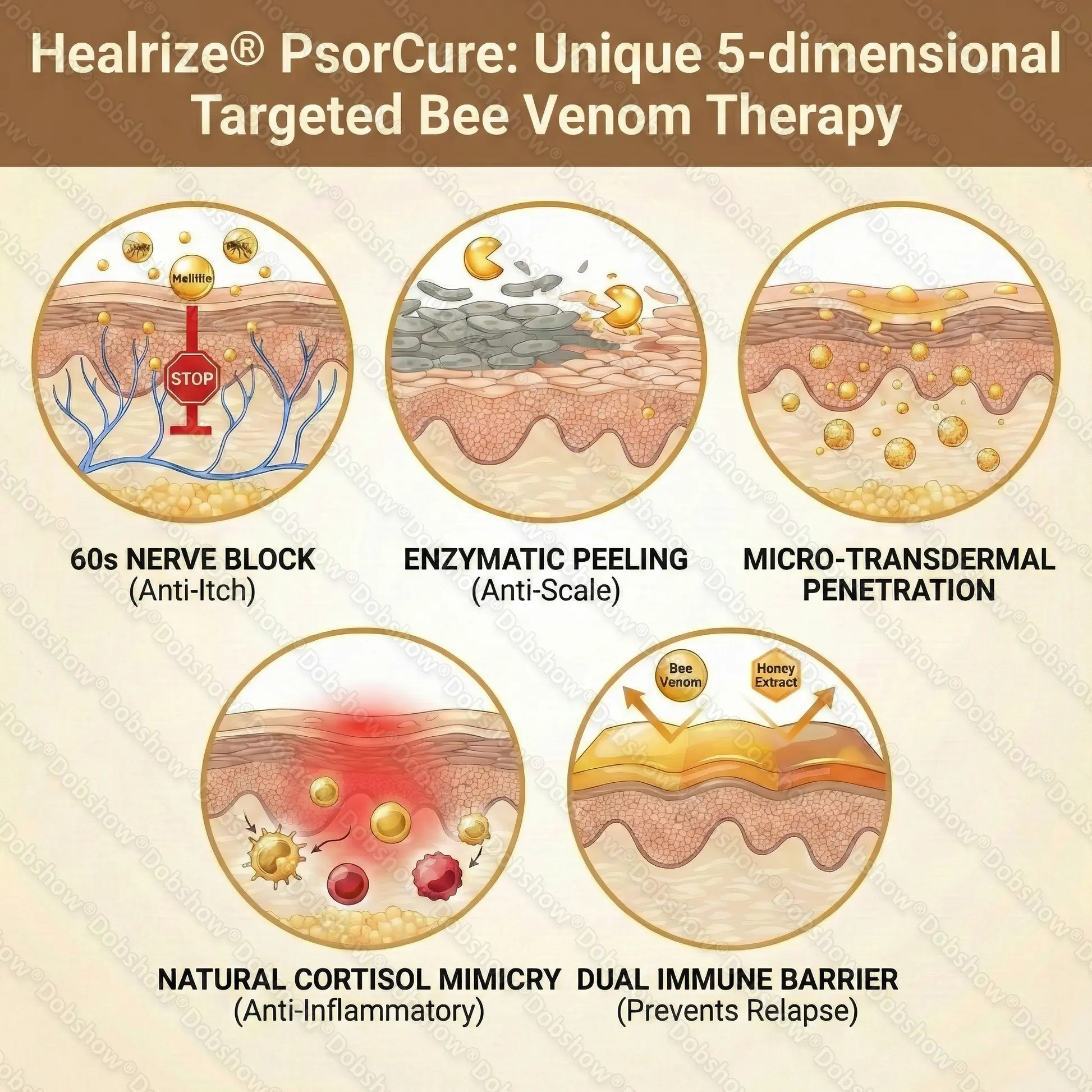 Healrize® PsorCure Targeted Bee Venom Relief Cream