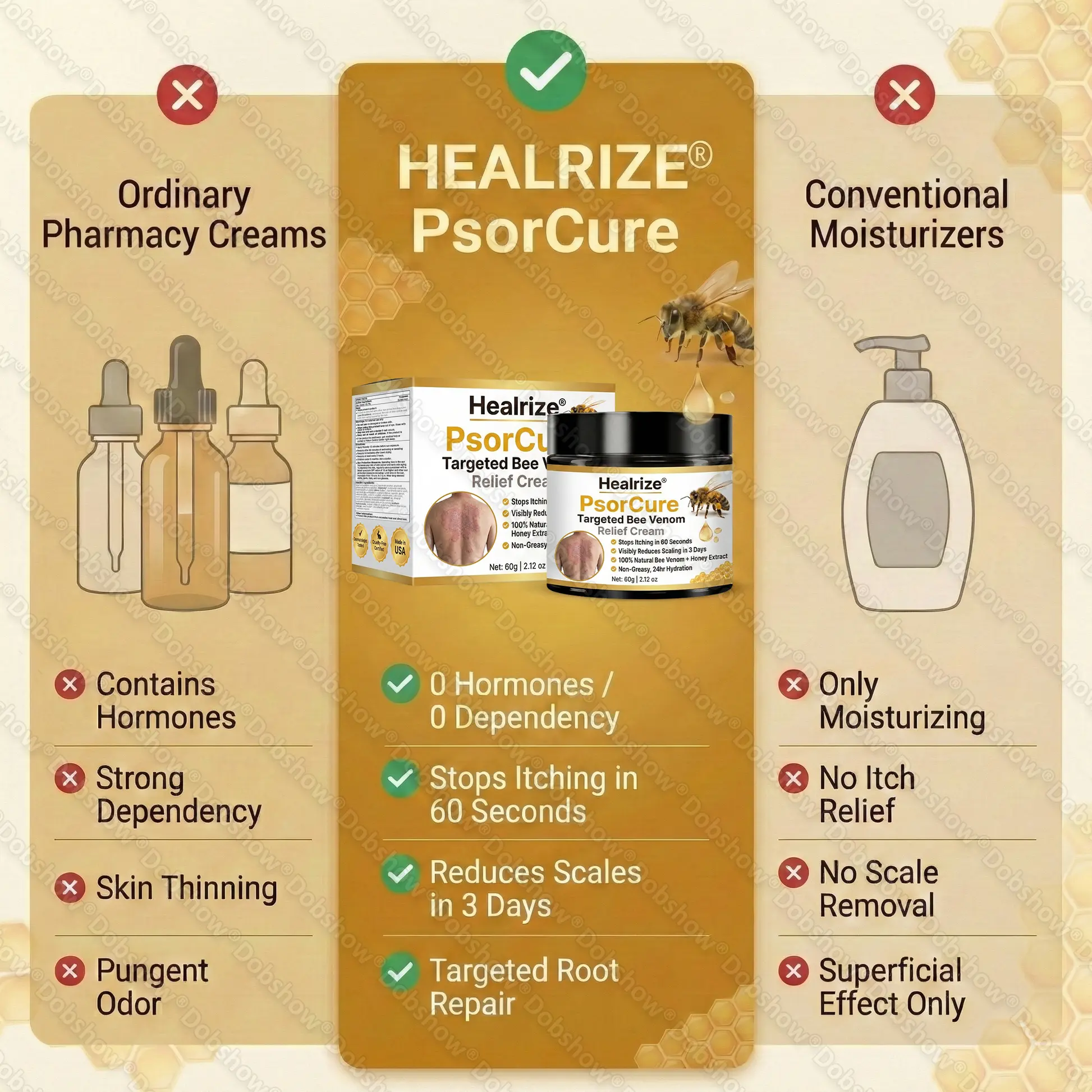 Healrize® PsorCure Targeted Bee Venom Relief Cream