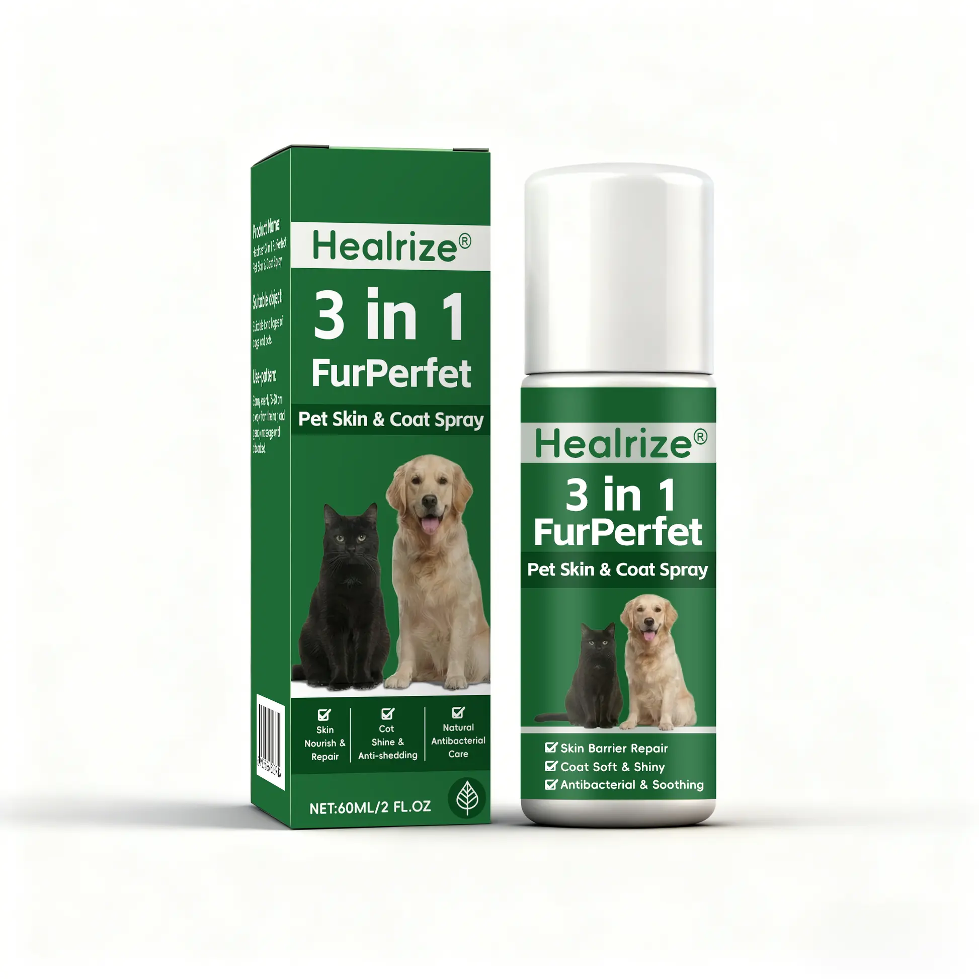 🎉New Year Sale | Healrize® 3 in 1 FurPerfect Pet Skin & Coat Spray🌿