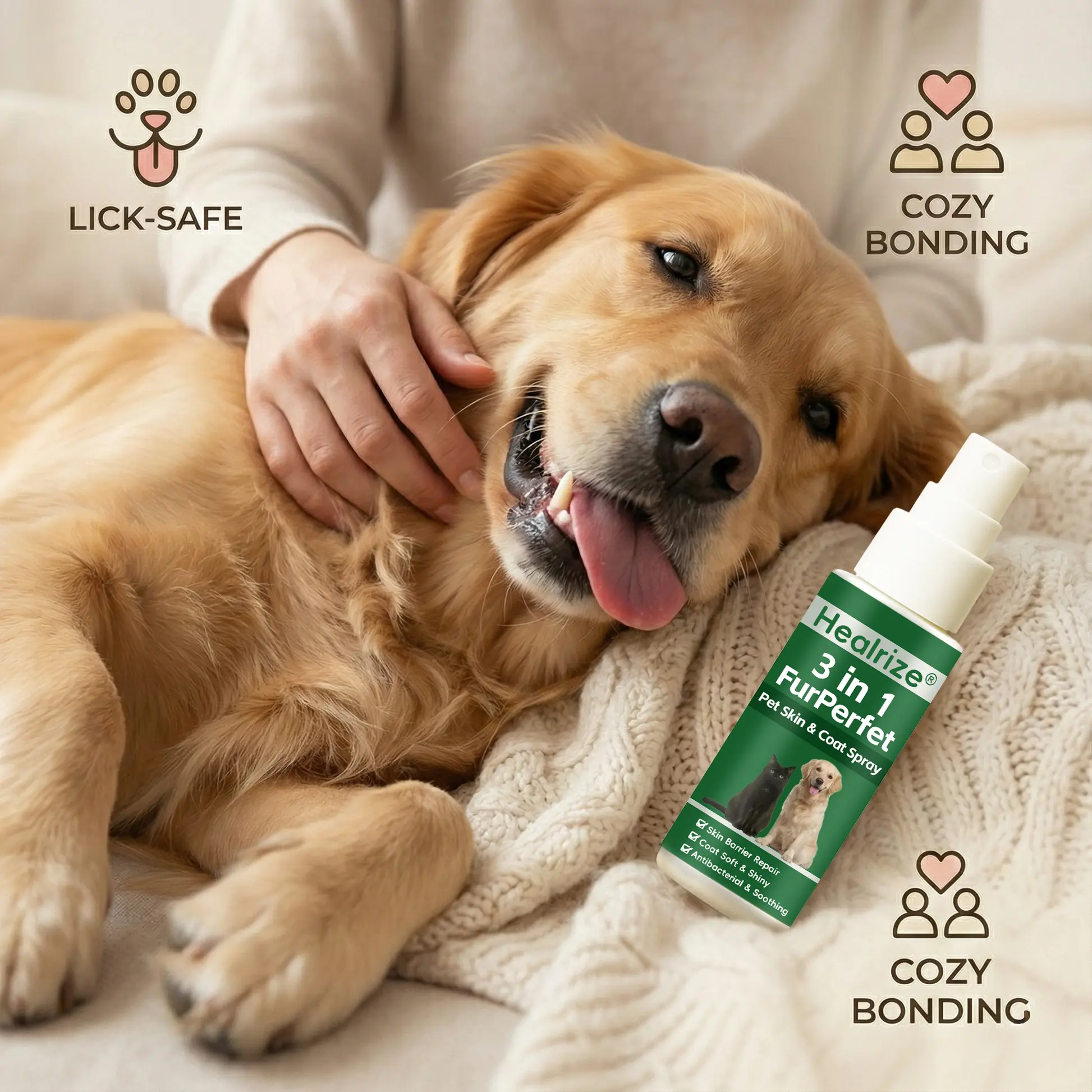 🎉New Year Sale | Healrize® 3 in 1 FurPerfect Pet Skin & Coat Spray🌿