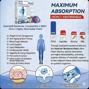 New Year Special  ✨ | 𝐇𝐞𝐚𝐥𝐫𝐢𝐳𝐞® 𝐁𝐞𝐫𝗯𝗲𝐫𝐢𝐧𝐞 · Fucoxanthin × NAD⁺ 𝟏𝟎-𝐢𝐧-𝟏 Highly Absorbale 𝐏𝐚𝐭𝙘𝙝 (𝐯𝐢𝐬𝐢𝐛𝐥𝐞 𝐜𝐡𝐚𝐧𝐠𝐞𝐬 𝐢𝐧 𝟕 𝐝𝐚𝐲𝐬） ✅ Support your energy.✅ Support the life you want to live.