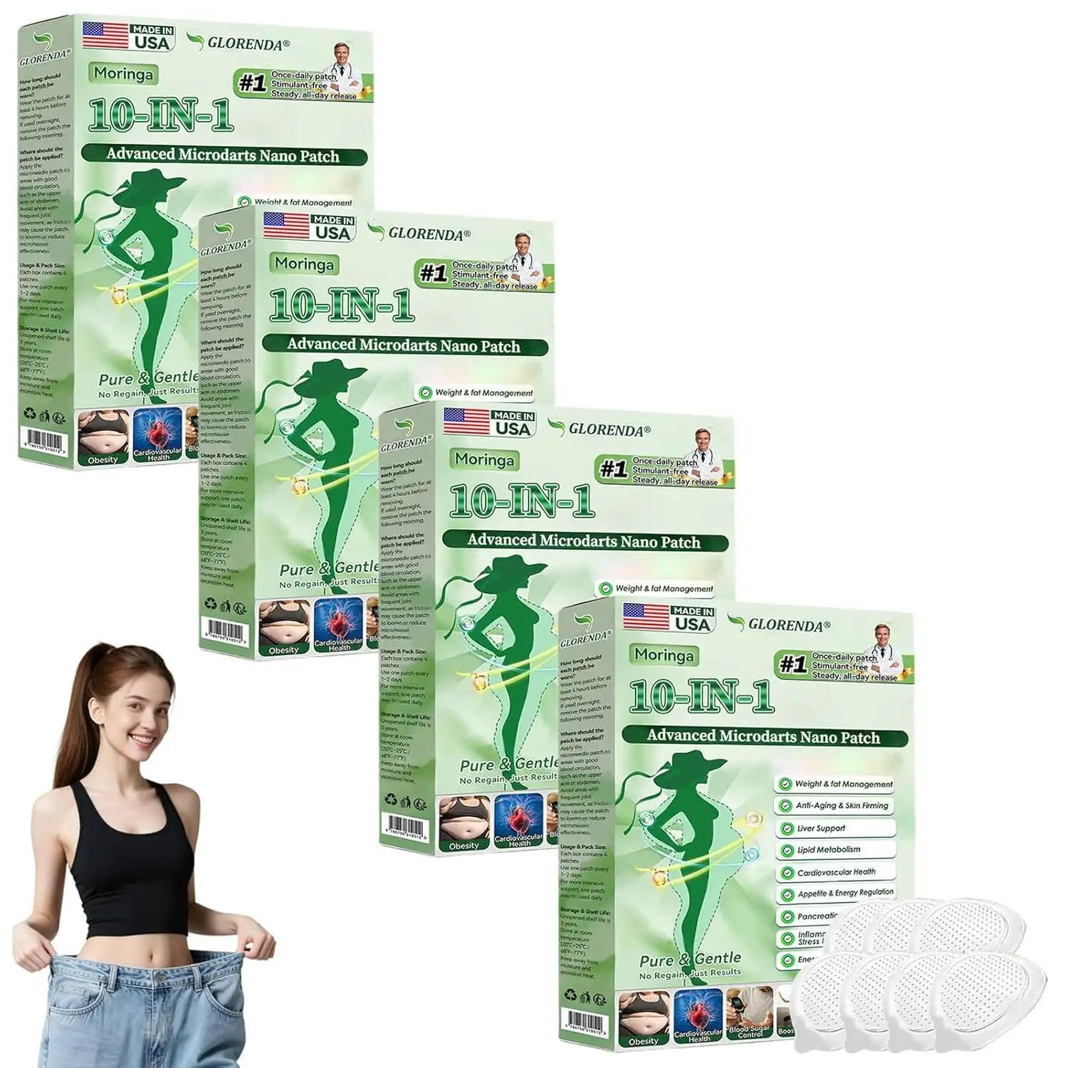 Healrize Moringa 10-in-1 Advanced Nano Microdarts Patch