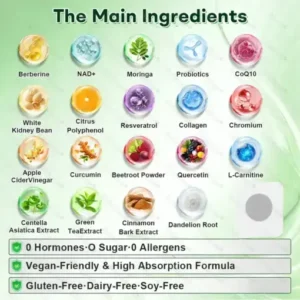 Healrize®7-Day Herbal Nanoneedle Shaping Patch™ Addressing Obesity, Diabetes, High blood pressure, and Sleep apnea Issues