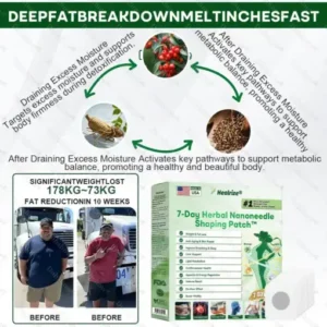 Healrize®7-Day Herbal Nanoneedle Shaping Patch™ Addressing Obesity, Diabetes, High blood pressure, and Sleep apnea Issues