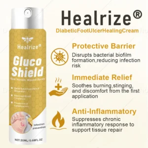 ✨𝗨𝗦 𝐎𝐟𝐟𝐢𝐜𝐢𝐚𝐥  𝐒𝐭𝐨𝐫𝐞 | Healrize® GlucoShield Bee Venom Wound Spray