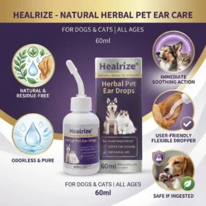 Best Seller🔥 Healrize® Herbal Pet Ear Drops🎉Special limited-time discount