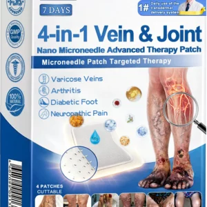Healrize® 🛒4-in-1 Vein & Joint Nano Microneedle Advanced Therapy Patch🔥Instant Relief, Long-Term Results