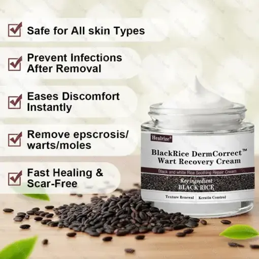 Healrize® BlackRice DermCorrect™ Wart Recovery Cream Suitable for all skin types