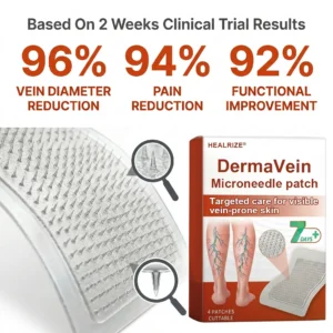 Healrize® DermaVein Microneedle Patch-𝘝𝘪𝘴𝘪𝘣𝘭𝘦 𝘝𝘦𝘪𝘯 𝘙𝘦𝘥𝘶𝘤𝘵𝘪𝘰𝘯 𝘚𝘺𝘴𝘵𝘦𝘮🔥
