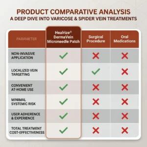 Healrize® DermaVein Microneedle Patch-𝘝𝘪𝘴𝘪𝘣𝘭𝘦 𝘝𝘦𝘪𝘯 𝘙𝘦𝘥𝘶𝘤𝘵𝘪𝘰𝘯 𝘚𝘺𝘴𝘵𝘦𝘮🔥