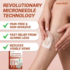 Healrize® DermaVein Microneedle Patch-𝘝𝘪𝘴𝘪𝘣𝘭𝘦 𝘝𝘦𝘪𝘯 𝘙𝘦𝘥𝘶𝘤𝘵𝘪𝘰𝘯 𝘚𝘺𝘴𝘵𝘦𝘮🔥