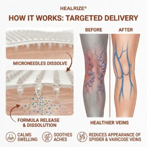 Healrize® DermaVein Microneedle Patch-𝘝𝘪𝘴𝘪𝘣𝘭𝘦 𝘝𝘦𝘪𝘯 𝘙𝘦𝘥𝘶𝘤𝘵𝘪𝘰𝘯 𝘚𝘺𝘴𝘵𝘦𝘮🔥