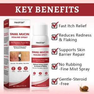 Healrize® Snail Mucin Healing Spray – Relief for Sensitive & Flare-Up Skin