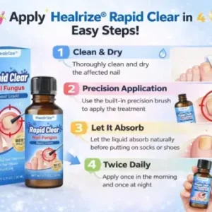 Healrize®Nano Rapid Clear Nail Fungus Rapair Liquid Effective in 7 Days, Permanently Eliminates the Root