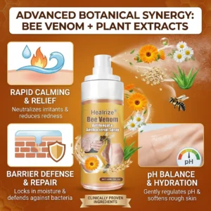 🔥Best Seller🔥Healrize® Bee Venom Antifungal & Antibacterial Spray– Advanced Skin Recovery for Psoriasis & Eczema🎉Special Limited Time 50% OFF
