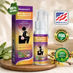 🔥Best Seller🔥Healrize® Bio-Aescin FastRelief Hemorrhoid Spray-Stop Bleeding, Shrink Lumps, Instant Cool Comfort🎉Special limited-time discount