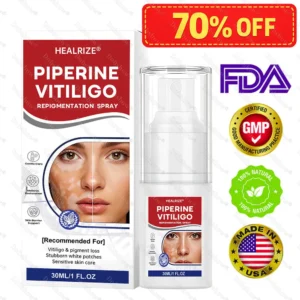 🔥Healrize® Piperine Vitiligo Repigmentation Spray - 👨‍⚕️✅Steroid-Free Botanical Formula | Gentle & Effective for All Skin Types