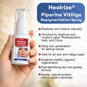 🔥Healrize® Piperine Vitiligo Repigmentation Spray - 👨‍⚕️✅Steroid-Free Botanical Formula | Gentle & Effective for All Skin Types