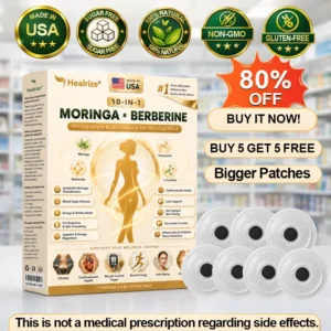 𝑶𝒇𝒇𝒊𝒄𝒊𝒂𝒍 𝑺𝒕𝒐𝒓𝒆 | 👩⚕️ H𝐞a𝐥r𝐢z𝐞®Moringa Berberine 10-in-1 Microgranule Body-Shaping Fat-Burning Patch(𝐎𝐧𝐜𝐞 𝐃𝐚𝐢𝐥𝐲, 𝐯𝐢𝐬𝐢𝐛𝐥𝐞 𝐜𝐡𝐚𝐧𝐠𝐞𝐬 𝐢𝐧 𝟕 𝐝𝐚𝐲𝐬) F𝐨r 𝐎𝐛𝐞𝐬𝐢𝐭𝐲, 𝐋o𝐨s𝐞 𝐒k𝐢n, 𝐃𝐢𝐚𝐛𝐞𝐭𝐞𝐬, 𝐒𝐥𝐞𝐞𝐩 𝐀𝐩𝐧𝐞𝐚, 𝐀𝐧𝐝 𝐉𝐨𝐢𝐧𝐭 𝐈𝐬𝐬𝐮𝐞𝐬🎁