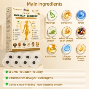 𝑶𝒇𝒇𝒊𝒄𝒊𝒂𝒍 𝑺𝒕𝒐𝒓𝒆  | 👩‍⚕️ H𝐞a𝐥r𝐢z𝐞®Moringa Berberine 10-in-1 Microgranule Body-Shaping Fat-Burning Patch(𝐎𝐧𝐜𝐞 𝐃𝐚𝐢𝐥𝐲, 𝐯𝐢𝐬𝐢𝐛𝐥𝐞 𝐜𝐡𝐚𝐧𝐠𝐞𝐬 𝐢𝐧 𝟕 𝐝𝐚𝐲𝐬） F𝐨r 𝐎𝐛𝐞𝐬𝐢𝐭𝐲, 𝐋o𝐨s𝐞 𝐒k𝐢n, 𝐃𝐢𝐚𝐛𝐞𝐭𝐞𝐬, 𝐒𝐥𝐞𝐞𝐩 𝐀𝐩𝐧𝐞𝐚, 𝐀𝐧𝐝 𝐉𝐨𝐢𝐧𝐭 𝐈𝐬𝐬𝐮𝐞𝐬🎁