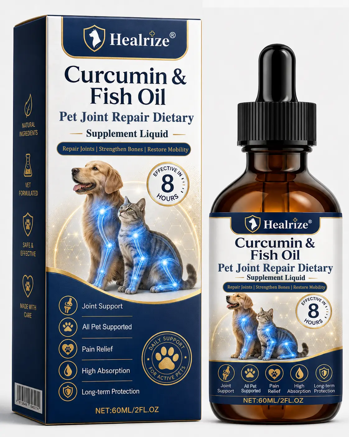 🌟 Official Store |🐶 Healrize® 🐱Pet Joint Care Drops — Fast-Acting Support in as Little as 8 Hours