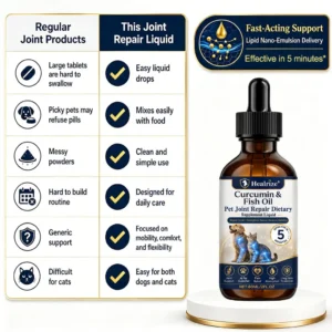 🌟 Official Store |🐾 Healrize® Pet Joint Care Drops Advanced Hip & Joint Support for Dogs & Cats ❤️
