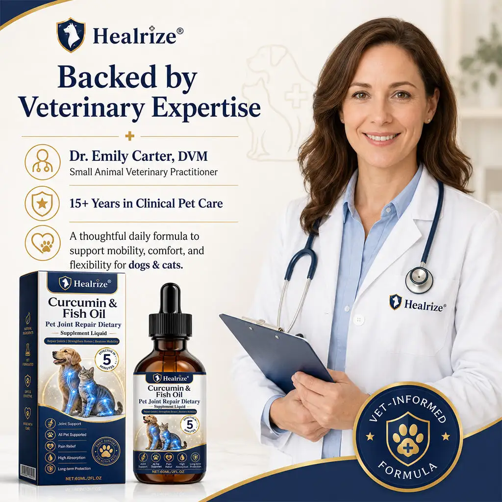 🌟 Official Store |🐾 Healrize® Pet Joint Care Drops Advanced Hip & Joint Support for Dogs & Cats ❤️