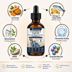 🌟 Official Store |🐾 Healrize® Pet Joint Care Drops Advanced Hip & Joint Support for Dogs & Cats ❤️