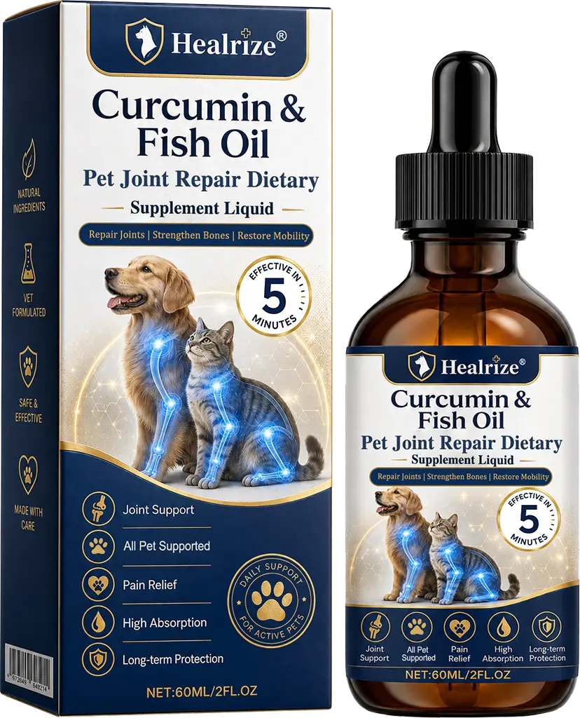 🌟 Official Store |🐾 Healrize® Pet Joint Care Drops Advanced Hip & Joint Support for Dogs & Cats ❤️