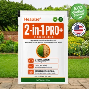 🏆🌱Healrize® Advanced 2-in-1 Pro+ Herbicide | Upgraded Formula for 6-Hour Rapid Kill, Root Eradication & Destroys Glyphosate-Resistant Weeds