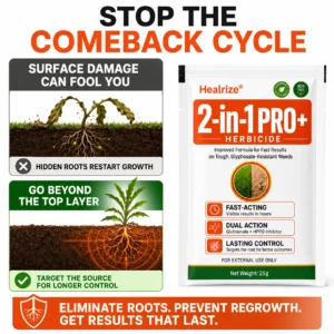 🏆🌱Healrize® Advanced 2-in-1 Pro+ Herbicide | Upgraded Formula for 6-Hour Rapid Kill, Root Eradication & Destroys Glyphosate-Resistant Weeds