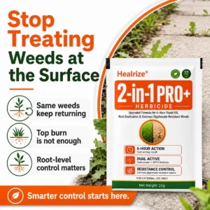 🏆🌱Healrize® Advanced 2-in-1 Pro+ Herbicide | Upgraded Formula for 6-Hour Rapid Kill, Root Eradication & Destroys Glyphosate-Resistant Weeds