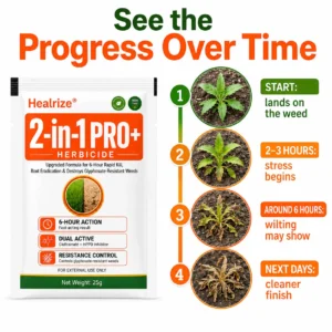 🏆🌱Healrize® Advanced 2-in-1 Pro+ Herbicide | Upgraded Formula for 6-Hour Rapid Kill, Root Eradication & Destroys Glyphosate-Resistant Weeds