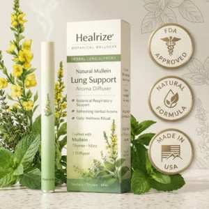 🍃Healrize® Natural Mullein Lung Support Aroma Diffuser——– Deep Lung Cleanse Support