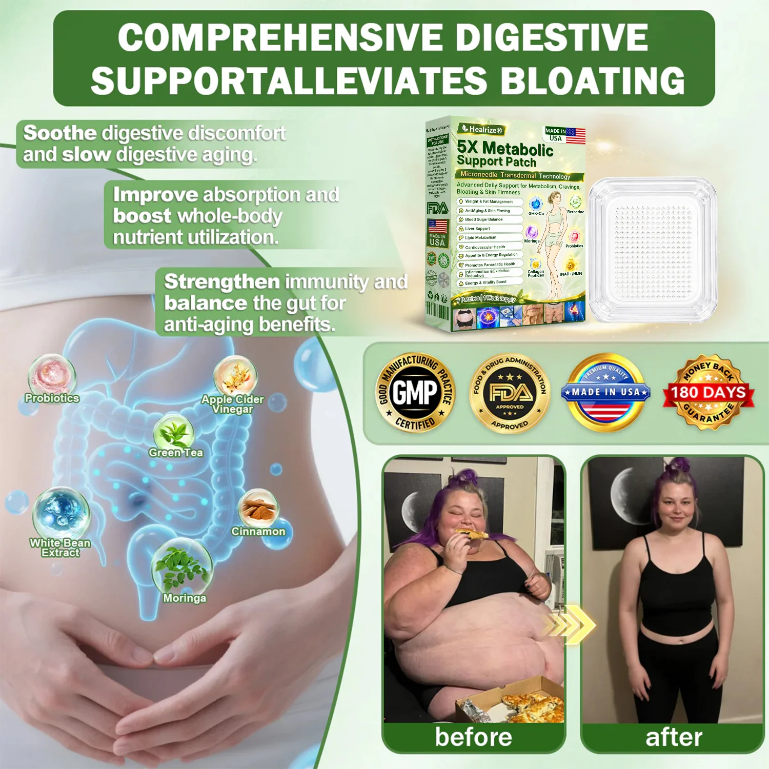 Healrize® Lymphatic Drainage Slimming Nano-Microneedle Patch - Image 4