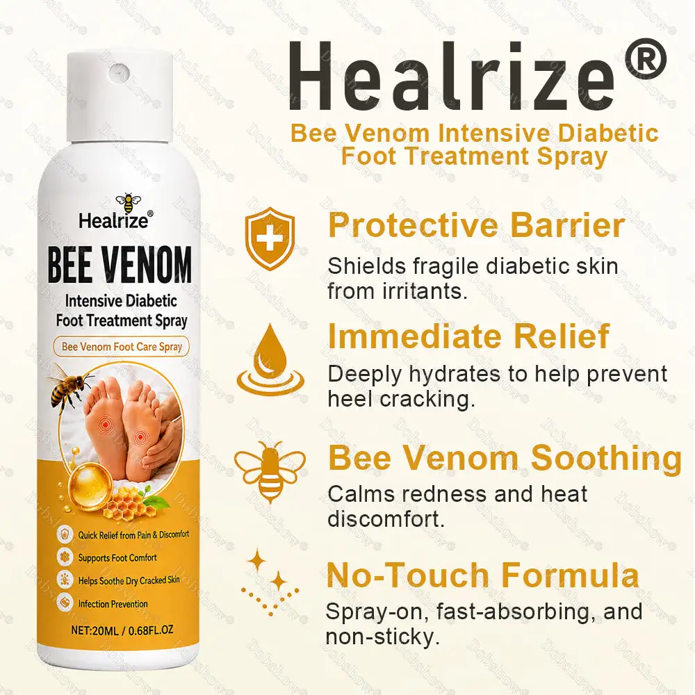 🎊Special limited-time discount-Healrize® Bee Venom Intensive Diabetic Foot Treatment Spray🔥Best Seller🔥