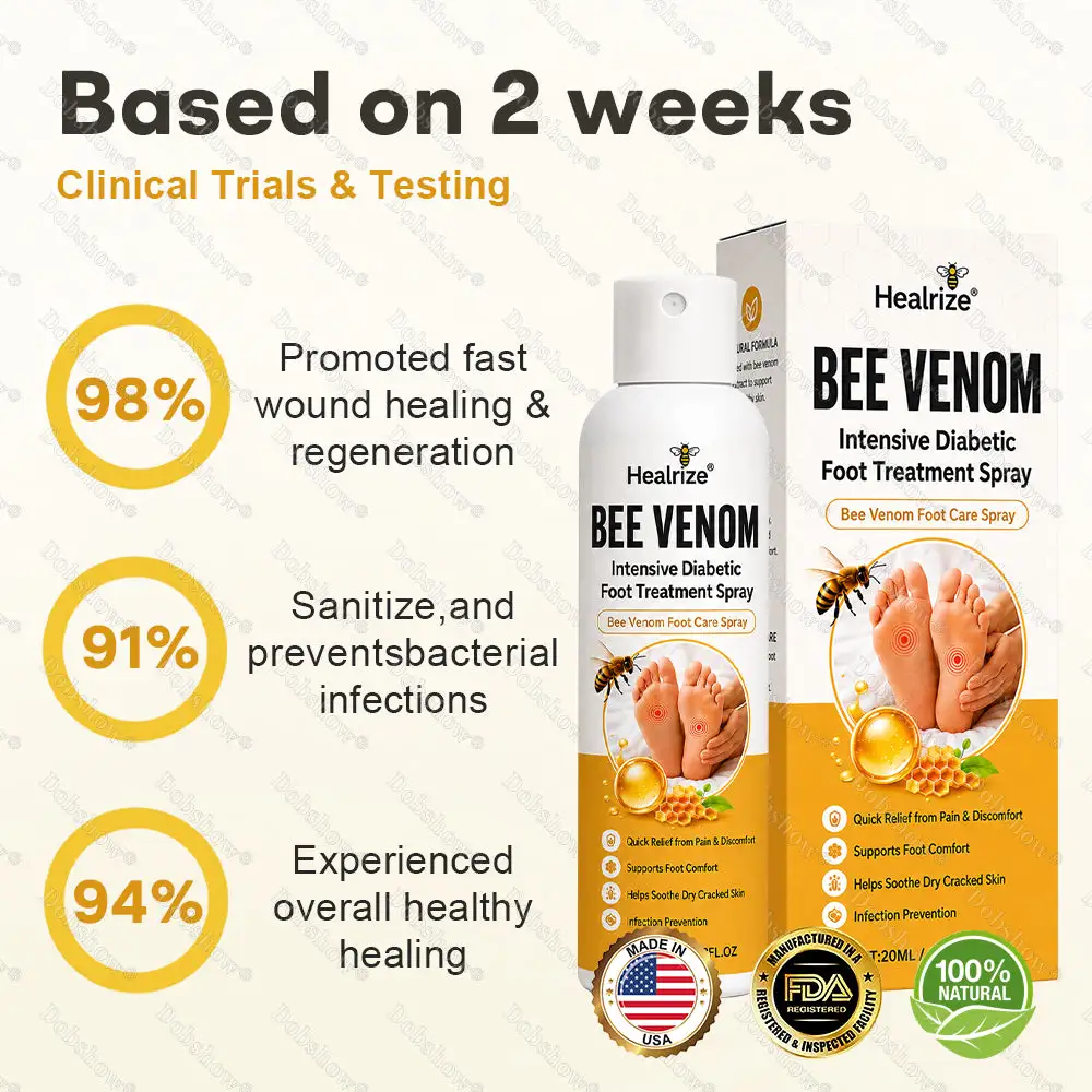 🎊Special limited-time discount-Healrize® Bee Venom Intensive Diabetic Foot Treatment Spray🔥Best Seller🔥