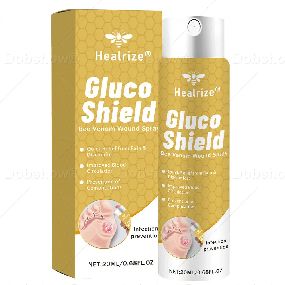 🐝Healrize®GlucoShield Bee Venom Wound Spray—— Supports Skin Repair & Protects Diabetic Feet