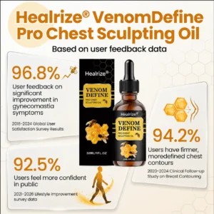💥 100K+ SOLD!🔥 Healrize® VenomDefine Pro: Gynecomastia-Targeted Chest Armor Oil