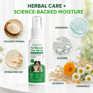 Healrize®Pet Wound Care Spray – Gentle & Non-Irritating
