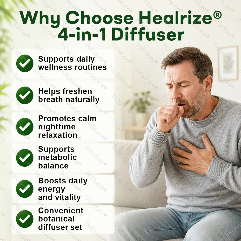 OFFICIAL
BRAND
Healrize® Botanical 4-in-1 Wellness Diffuser Set | 2-Min Instant Relief & 24/7 Care🗓️