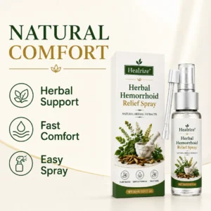 OFFICIAL
BRAND
Healrize® Herbal Hemorrhoid Relief Spray 🌿 (Stops Itching Fast & Supports Internal/External Comfort)