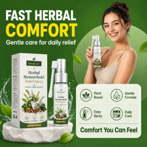 OFFICIAL
BRAND
Healrize® Herbal Hemorrhoid Relief Spray 🌿 (Stops Itching Fast & Supports Internal/External Comfort)