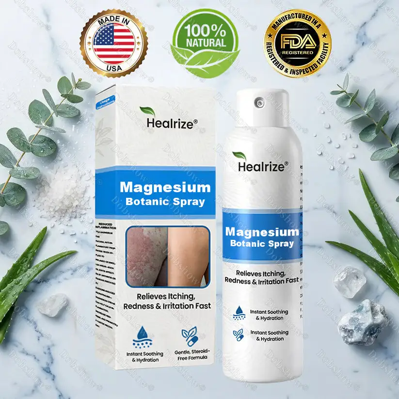 OFFICIAL
BRAND
Healrize® Magnesium Botanic Spray – Advanced Skin Recovery for Psoriasis & Eczema | Rapid Soothing, Steroid-Free