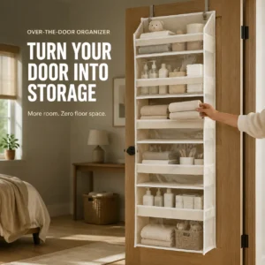 🎁 TODAY’S SPECIAL OFFER | Healrize® Over the Door Organizer with Pockets for Bedroom, Bathroom, Nursery & Closet Storage 🎁